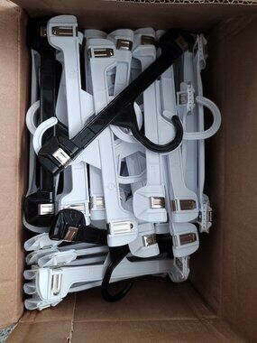 Lot of Over 55 Plastic  Pant Hangers - Pre-Owned
